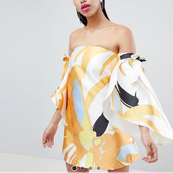 ASOS Dresses & Skirts - NWT ASOS True Violet Off Shoulder Dress